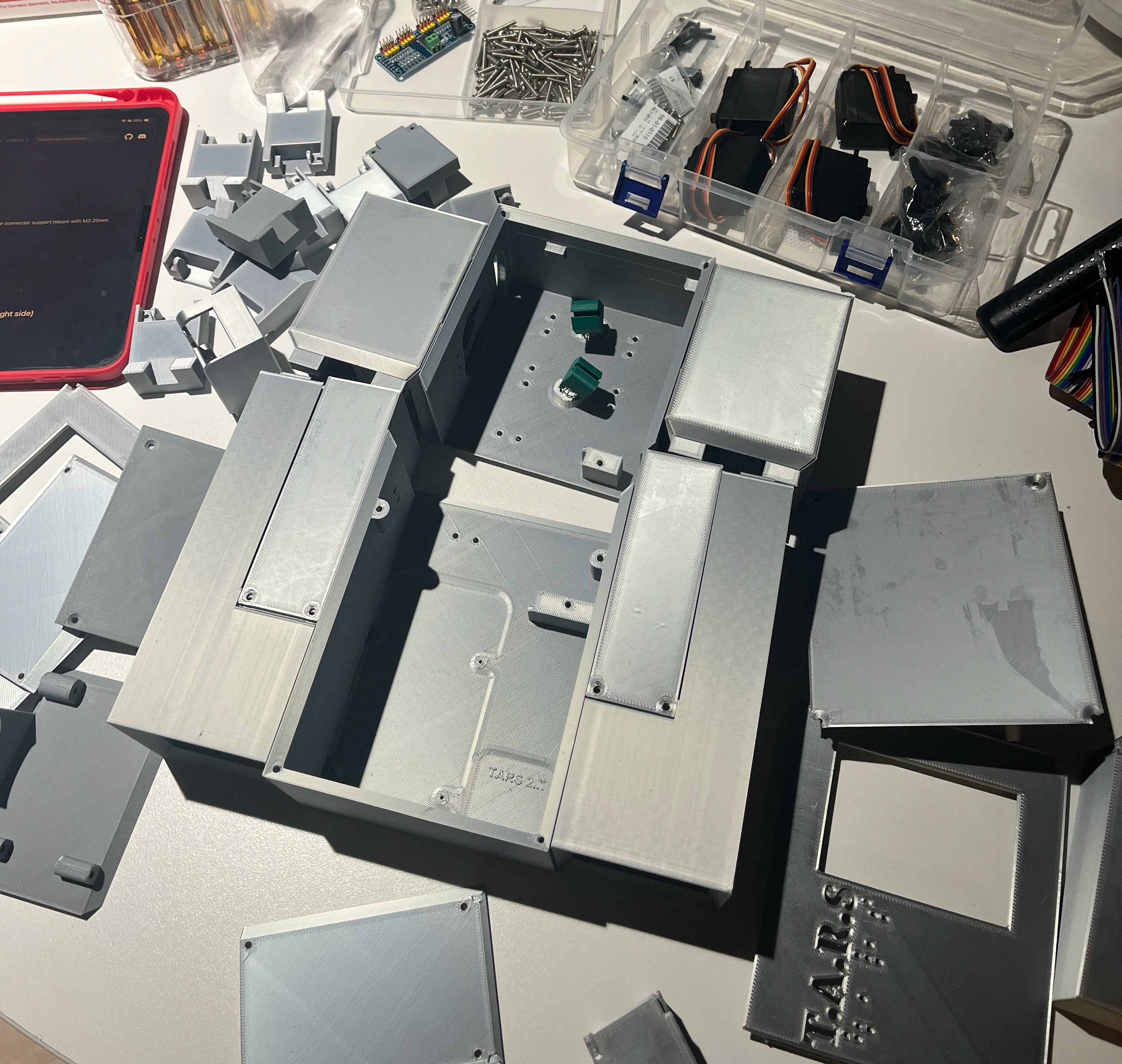 TARS components laid out